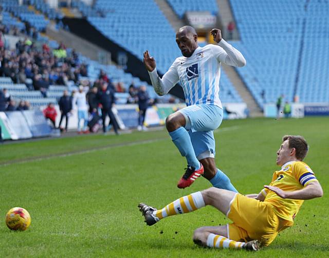 WING MAN....Kyel Reid is Coventry City's danger man on the flanks