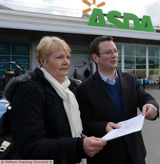 LOCAL resident Dorothy Kenyon goes through the plans with consultant Andrew Lester