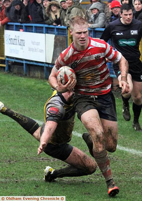 KIERAN Gill . . . centre role paid off against Haydock