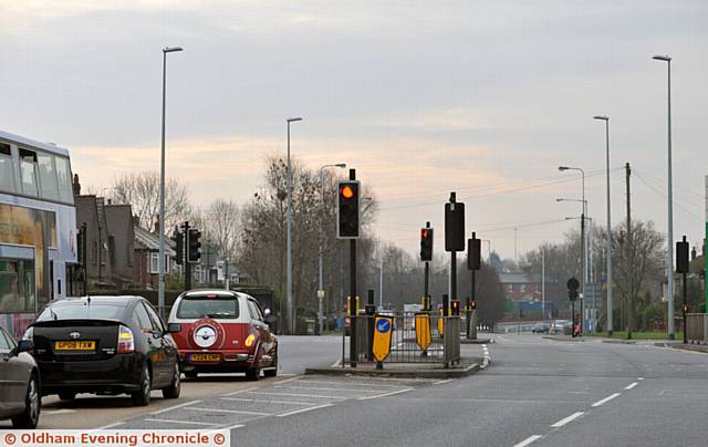 BROADWAY at the junction with Foxdenton Lane