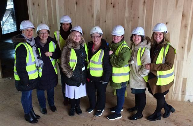 NEW . . . Maggie's Fundraising Group (left to right) Jo Taylor, Jane Beswick, Sharon Livesey, Sara-Jane Etchells, Pippa Bamford, Helen Haigh, Deborah Howarth, Laura Tomlinson, who is Maggie's Oldham fundraising manager
