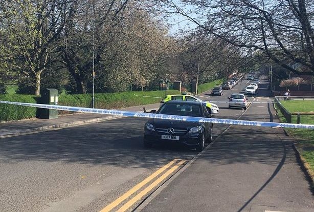 CORDONED off . . . Royton Park