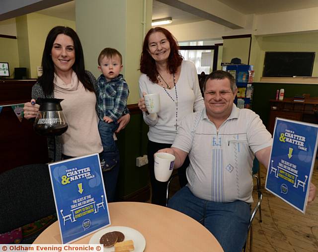 A new Chatty Cafe scheme launched by Alexandra Hoskyn (left) has taken off with 13 cafes adopting the idea