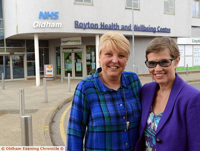 HEALTH care assistant Debbie Moulton (left) and Dr. Helena Thornton