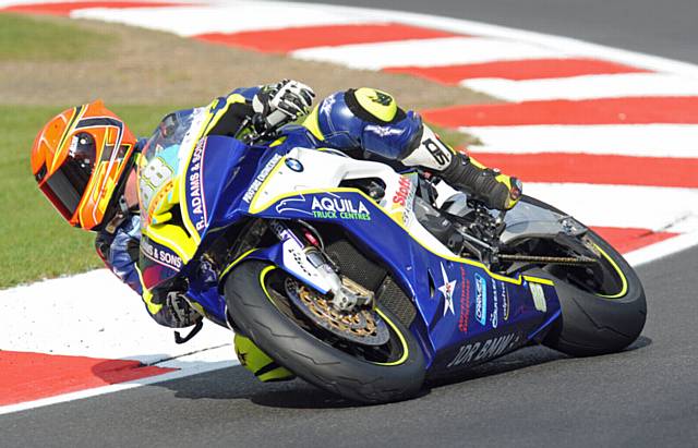 ON THE LIMIT . . . Ashley Beech secured more points in the Bank Holiday meet at Brands Hatch