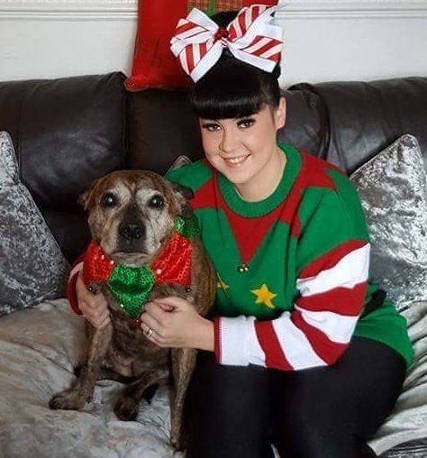 KIM Lownds with her dog Bonnie.