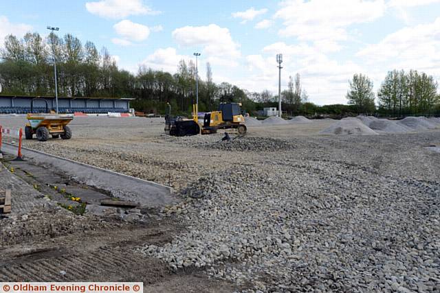 TAKING shape . . . the Vestacare Stadium - Whitebank Stadium development, now the Vestacare Stadium, progress pic..

