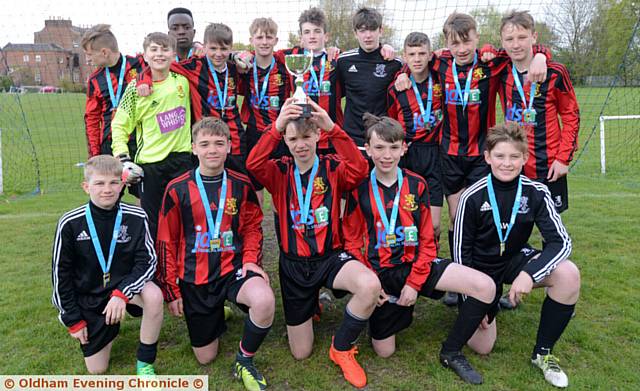 CHAMPION EFFORT . . . Year Nine winners Crompton House, who beat Hulme in the final