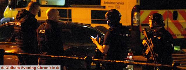 Greater Manchester Police armed response unit were called to Oldham Royal hospital. A man called the police saying he heard gunshots.