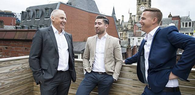 PMD boss Peter Dobson with department heads Lee Schofield and Tom Brown