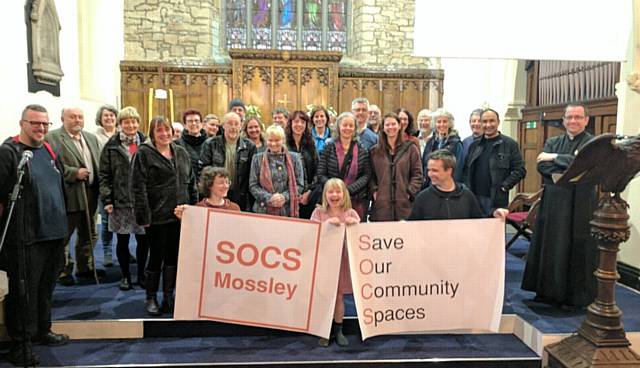 DOZENS of residents attend the launch of Save Our Community Spaces Mossley at St John's Church, Roughtown