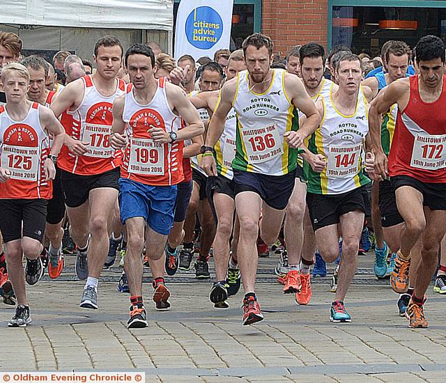 Milltown Oldham 10k. The start. Milltown Oldham 10k. The start.