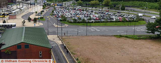 Princes Gate redevelopment area near Metrolink stop at Mumps