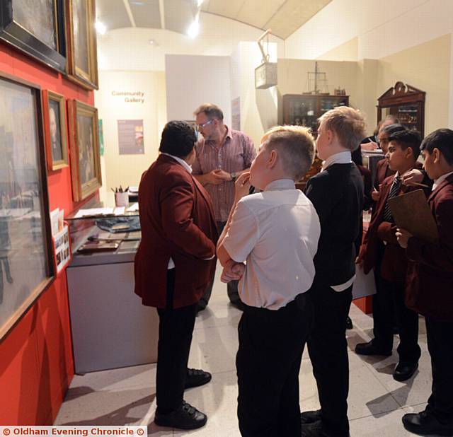 HATHERSHAW College year 7 students visit Gallery Oldham for an art workshop with artist facilitator Neil Dymond-Green