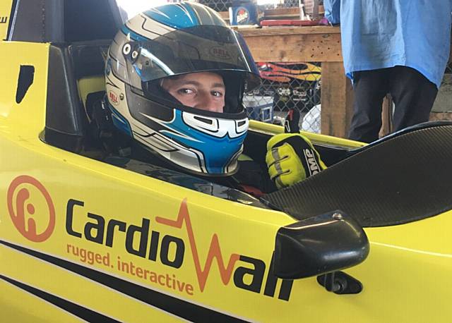 THUMBS UP . . . Matthew Cowley, of Team Pelfrey 