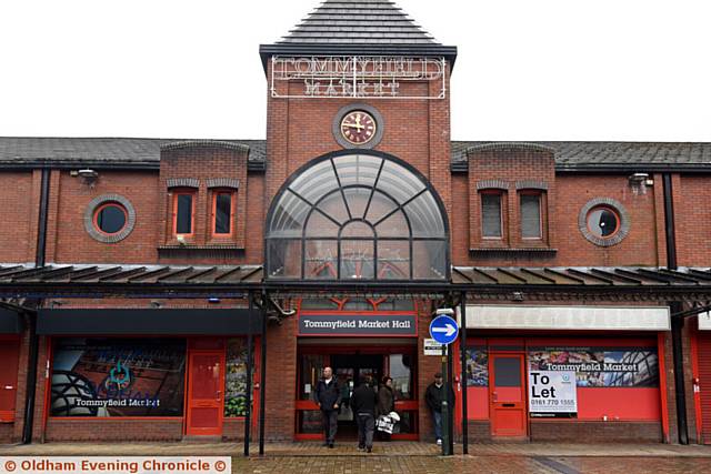 Traders complain about flooding and leaking roof at Tommyfield Market Hall in Oldham.