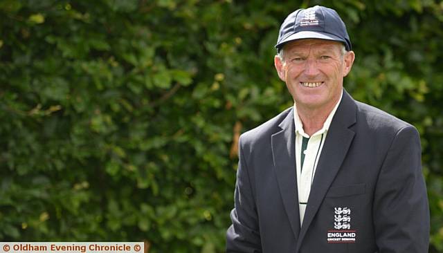 CELEBRATION TIME . . . John Punchard, pictured in his England blazer, is in good nick for Crompton