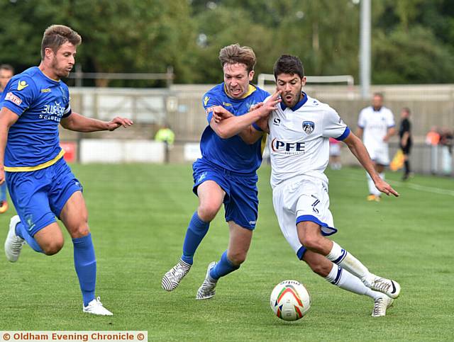 ON THE RUN: Athletic's Ryan Flynn (right).