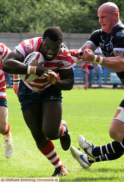 SADIQ ADEBIYI . . . enjoying life at Oldham