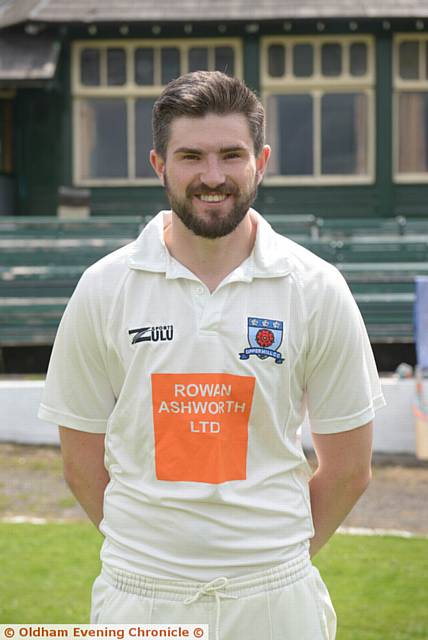 Uppermill CC Team Andrew Jones captain.