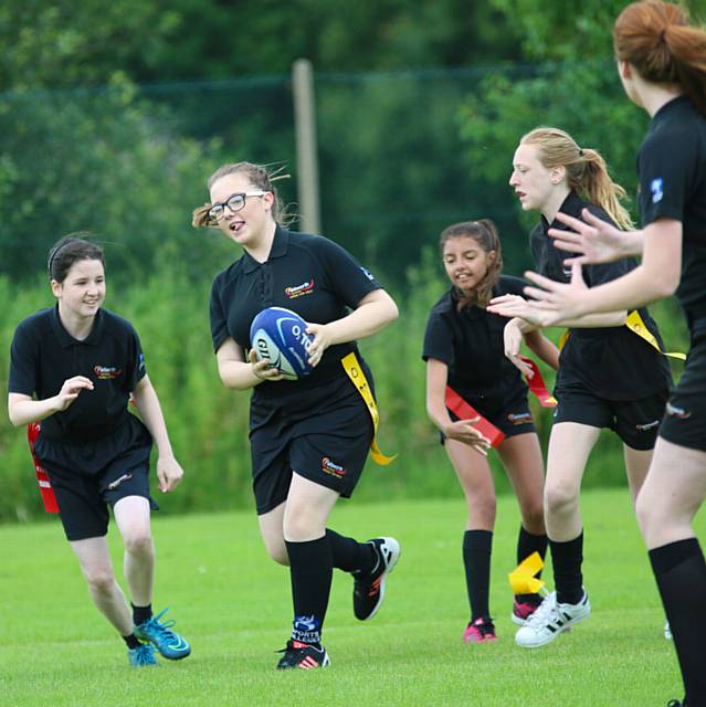 FAILSWORTH School's girls' rugby team last year FAILSWORTH School's girls' rugby team last year
