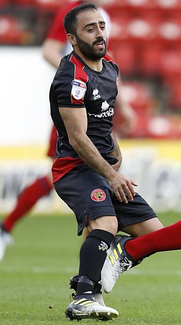 POTENTIAL DANGER-MAN . . . Walsall's Erhun Oztumer