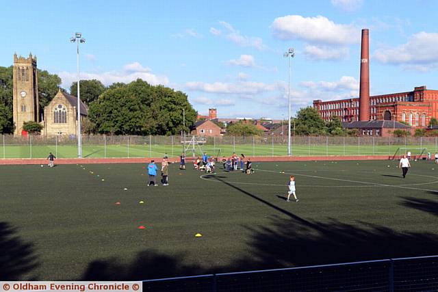 Chapel Road's 3G soccer pitch which is due to be closed by Oldham Council at the end of September