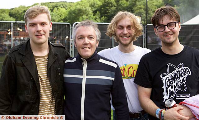 OUR man Simon Smedley, second left, with Gardenback