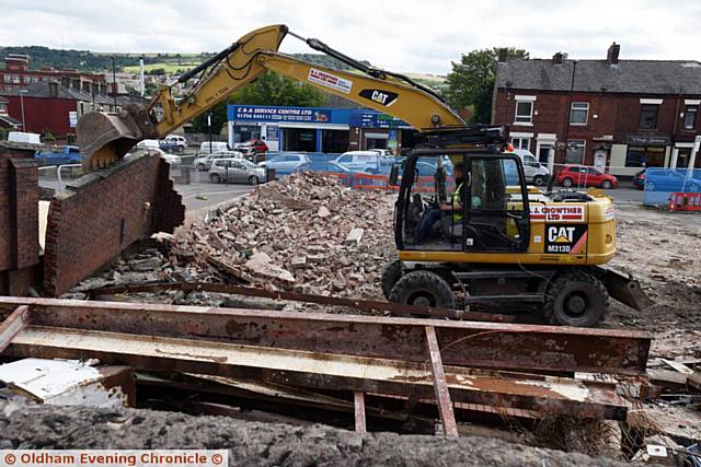 GONE . . . the Cricketers Arms has now been completely demolished