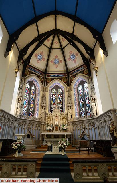 Renovation work on the interior of St. Patrick's RC Church is almost finished, with new decoration and lighting.