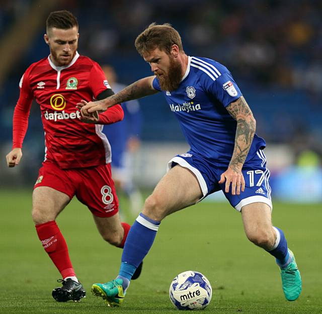 IN LATICS' SIGHTS . . . Jack Byrne (left), pictured playing on loan at Blackburn Rovers,  could be in John Sheridan's line-up at Blackpool tomorrow