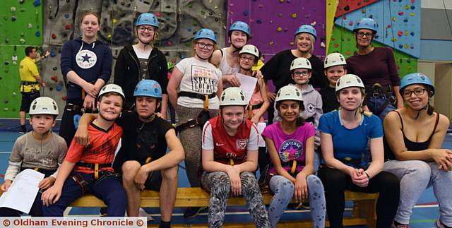 SOME of the young carers who have been climbing the equivalent of national three peaks at Mahdlo Centre
