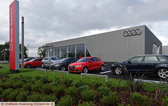 New Audi dealership in Oldham ready for business.