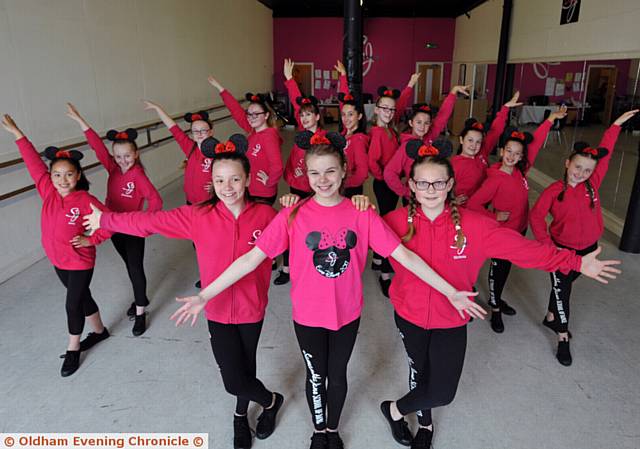 PARIS bound . . . girls from the Samantha Jane School of Dance will be performing at Euro Disney