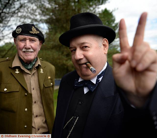 WAR leaders . . . David Lawton as Monty and David Kaye as Churchill

