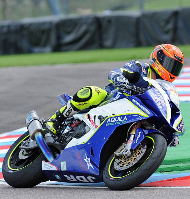 ON TRACK . . . Ashley Beech at Thruxton