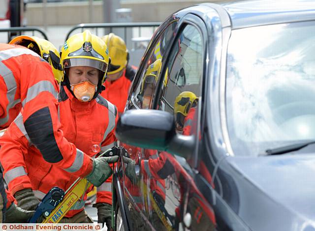 FIRE and rescue crews in action in Parliament Square