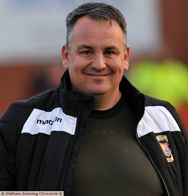 EXCITING TIMES . . . Chadderton manager Mark Howard