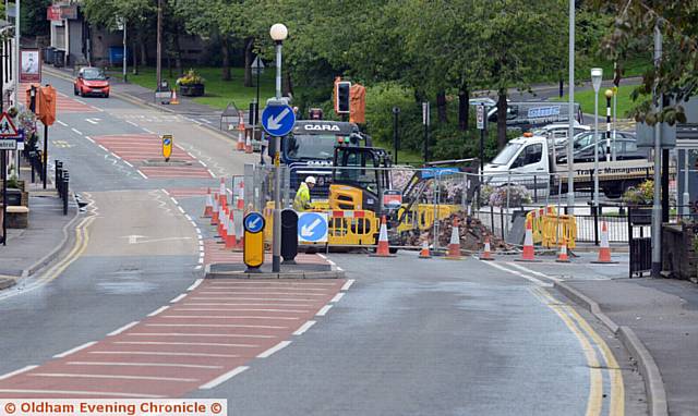 ROADWORKS outside Waterhead Academy