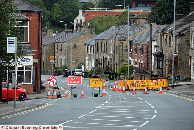 ROADWORKS outside Waterhead Academy