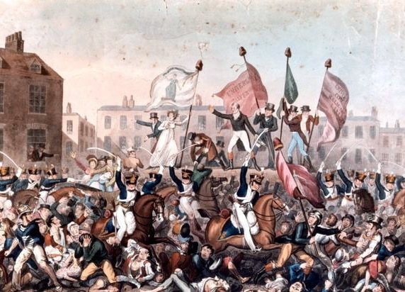 A PAINTING of the Peterloo Massacre