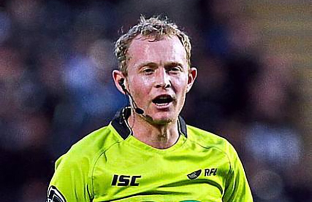Oldham referee Robert Hicks Oldham referee Robert Hicks