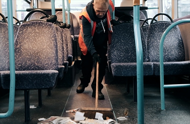 Each First Manchester vehicle undergoes a daily clean of the exterior and interior every evening