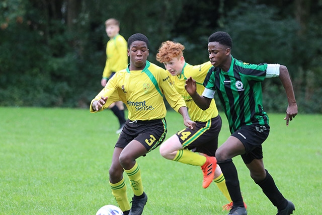 Match action as Chadderton Park under-15s Lions progress to the next round of the County Cup