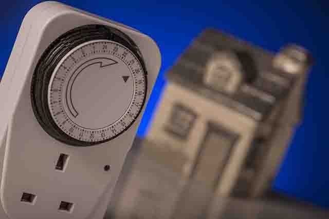 Light timers help to light up the home at key times during the darker nights Light timers help to light up the home at key times during the darker nights