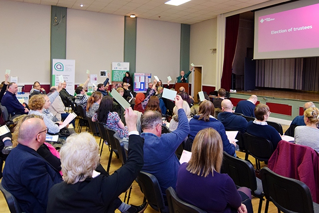 Voting in new Trustees at Action Together's AGM Voting in new Trustees at Action Together's AGM