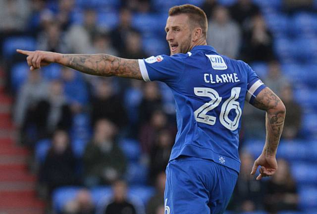 Peter Clarke was on target last night Peter Clarke was on target last night
