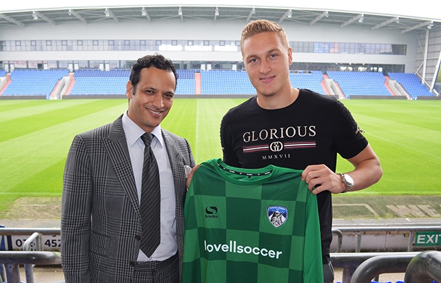 Athletic 'keeper Daniel Iversen, pictured (above) when he signed for the club on loan from Leicester, was in terrific form at Mansfield