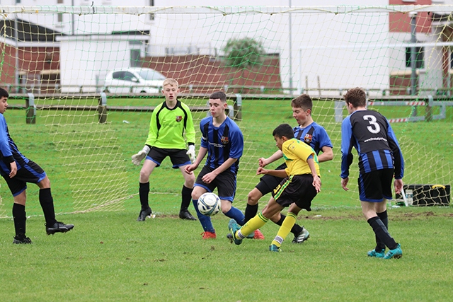 Action from Chadderton Park under-15s Lions' cup victory