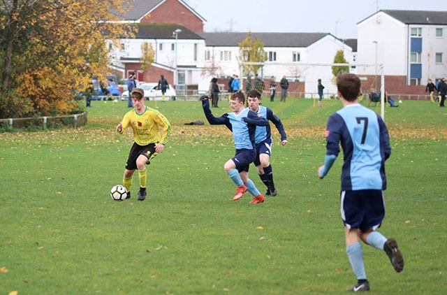 Action from Chaddy Park under-19s Eagles' thrilling game against Rochdalians